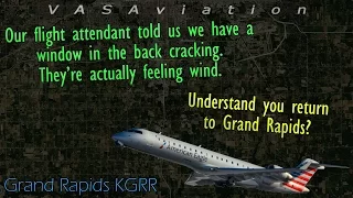 [REAL ATC] Envoy/American Eagle CRJ-700 has a BROKEN WINDOW!