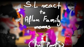 FNAF 5 S.L react to Afton Family memes ( full parts ) / gacha / FNAF / S.L / MY AU