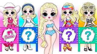 Elsa Get NEW FASHION: Which Outfit Is The Most Beautiful? | 30 DIYs Arts & Paper Crafts