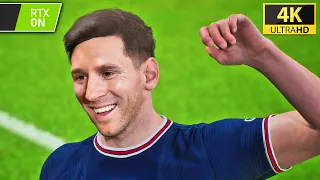 eFootball 2023 🔥 Barcelona vs PSG - ULTRA REALISTIC GRAPHICS 😱 RTX ON 4K Gameplay | Fujimarupes