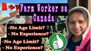 TRABAHO NG FARMER SA CANADA; AGE LIMIT? NO EXPERIENCE?