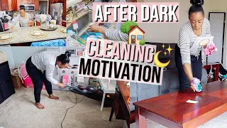 AFTER DARK CLEAN WITH ME | ULTIMATE EVENING CLEANING MOTIVATION | WORKING MOM CLEANING ROUTINE