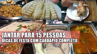 COMIDA PARA 15 PESSOAS CHURRASCO - RECEITAS DA ROSA