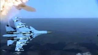 Su-35UB (No. 801) & Su-27SKM (No. 305) Fighters Dogfighting Promo [360p]