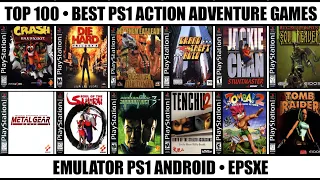 Top 100 Best Action Adventure Games For PS1 | Best PS1 Games | Emulator PS1 Android