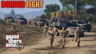 GTA 5 | Military Convoy | Pakistan India Border Fight | Part 2