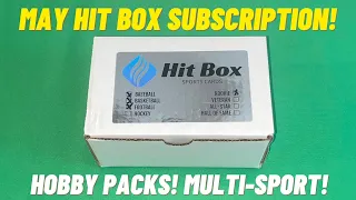 May Hit Box Sports Cards Subscription Box! Baseball, Basketball, & Football Hobby Packs! Multi-Sport