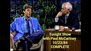 Tonight Show Starring Paul McCartney Oct 23, 1984