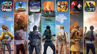 New State Mobile VS Apex Legends Mobile VS Farlight 84 VS Fortnite VS FF7FS VS PUBGM VS OmegaLegends