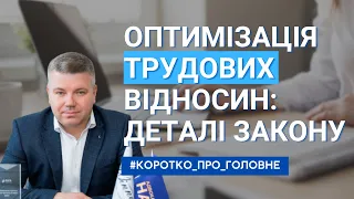 Оптимізація трудових відносин: деталі закону | Коротко про головне