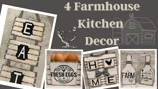 MUST SEE! Farmhouse Kitchen Decor | Dollar Tree DIY's | Dollar Tree Farmhouse DIY's