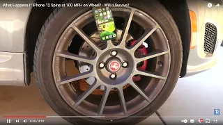 What Happens If iPhone 12 Spins at 100 MPH on Wheel    Will it Survive    REACȚIONEZ