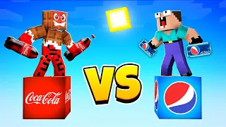 😱 ЭПИЧЕСКАЯ БИТВА: Coca Cola ЛАКИ БЛОК vs PEPSI ЛАКИБЛОК В МАЙНКРАФТ !
