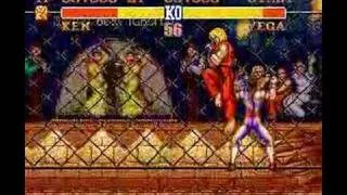 Ken vs Vega - Street Fighter II - SNES