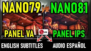 LG NANO79 vs LG NANO81: PANEL VA vs IPS con tecnología NANOCELL - ENGLISH SUBTITLES