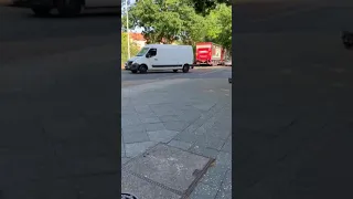 LKW in der Sackgasse Dillenburger / Helgolandstraße