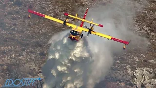 FIREFIGHTING AIRCRAFT ACTION! - Canadair CL-415 - Croatian Air Force