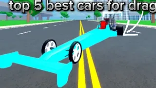 top 5 best cars for drag race in car dealership tycoon#roblox #cardealershiptycoon