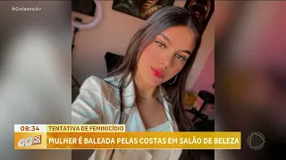 TENTATIVA DE FEMINICIDIO: MULHER É BALEADA PELAS COSTAS EM SALÃO DE BELEZA