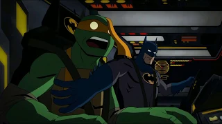 BATMAN VS THE TEENAGE MUTANT NINJA TURTLES--MICHELANGELO PRESSES ALL THE BATMOBILES BUTTONS -FULL HD