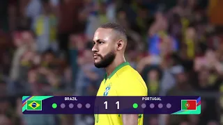 Brazil vs Portugal PES 21 Penalty Shootout