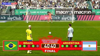 PES - Brazil vs Argentina FINAL - Penalty Shootout HD - eFootball Gameplay PC