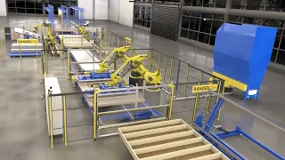 Automated prefabricated Wall element production with ZeroLabor Robotic Systems.