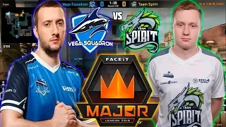 ПОТНАЯ СНГ ЗАРУБА НА КВАЛАХ К МАЖОРУ / VEGA SQUADRON VS SPIRIT / FACEIT Major 2018 Main Qualifier