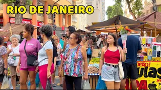 Saturday of Sun Through the Streets of Rio de Janeiro | Brazil 🇧🇷【4K】2024