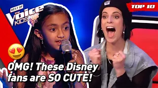 Best DISNEY 🧚🏻‍♂️songs on The Voice Kids!! | Top 10