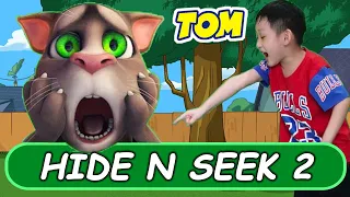 🚀🏆 My Talking Tom in REAL LIFE Ruined Our House Playing Hide N Seek with Nate & Pets in Space