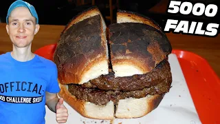 THOUSANDS PEOPLE FAILED This CHEWIEST Burger Challenge EVER! | Big Lad Challenge | Real Eating Speed