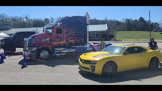 Optimus is Here / Levi Memorial / car and bike show #memorial #optimusprime #transformers