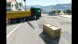 Playing Beamng Drive Man Truck Crane