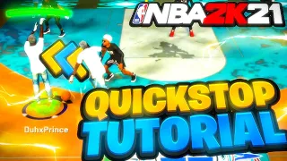 HOW TO QUICKSTOP/PEAK on NBA 2K21! BEST DRIBBLE TUTORIAL w HANDCAM! EASY DRIBBLE TUTORIAL!