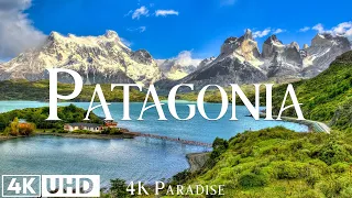 FLYING OVER PATAGONIA 4K UHD - Relaxing Music With Beautiful Natural Landscape - Amazing Nature