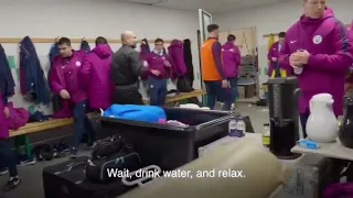 Pep Guardiola in dressing room  at half time | “sit down nobody talk” |