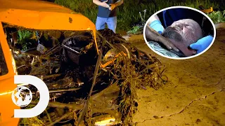 Jeff Lutz Suffers A Horrible Crash | Street Outlaws
