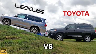 TOUGHEST TOYOTA SUV -- 2020 Lexus LX 570 vs. 2020 Toyota Land Cruiser: Comparison