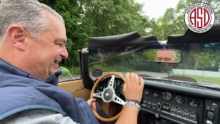 1970 Jaguar E-type 4.2 Series 2 Roadster Road Test Passenger POV