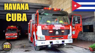 [CUBA] Lights & Siren Demo At HAVANA Fire Station Visit!