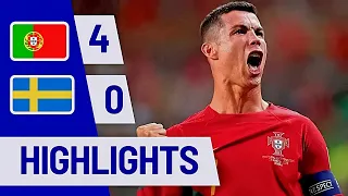 Portugal vs Sweden 5-0 | Ronaldo Hattrick EURO 2024 Qualifiers Highlights & All Goals 2024