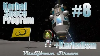 #KSP 1.10 #Kerbalism серия 8.2 - спутники SCANsat