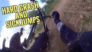 Hard Crash and Sick Jumps | Turnbull Canyon | Mountain Biking Southern California