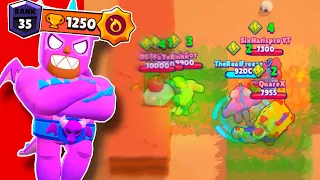 RANK 35 El Dragon Rosado (el primo) in SOLO SHOWDOWN (Full gameplay) | Brawl Stars (Level 11)