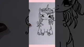 easy drawings for kids|| cute unicorn||