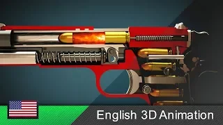 How a gun (Colt M1911) works! (Animation)