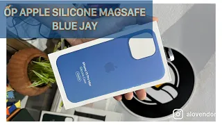 Ốp Apple Silicone Blue Jay MagSafe iPhone 13 Pro Max