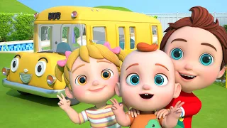 Wheels On The Bus (Garden Version) | 3D Vehicle Songs | Boo Kids Songs & Nursery Rhymes