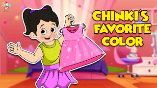 Chinki's Favorite color | Pink Color | English Moral Stories | English Animated | English Cartoon